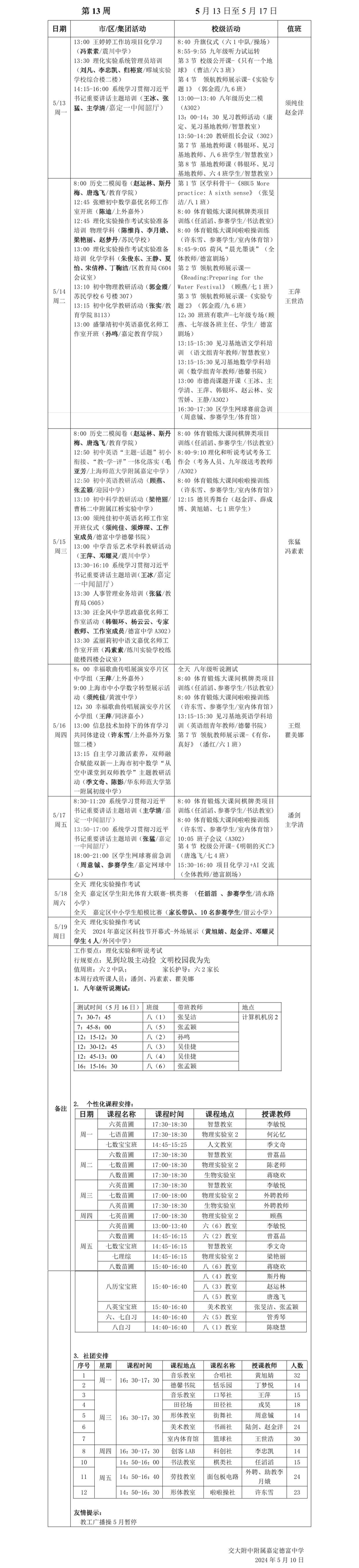 2023-2 第十三周工作安排.png